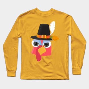 Funny thanksgiving pilgrim turkey Long Sleeve T-Shirt